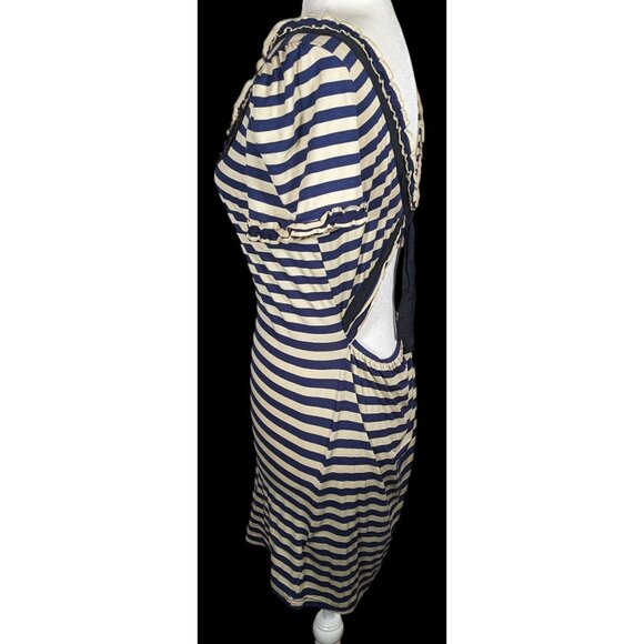 Twelve By Twelve Los Angeles 80s Style Striped Embellished Dress - Picture 3 of 7